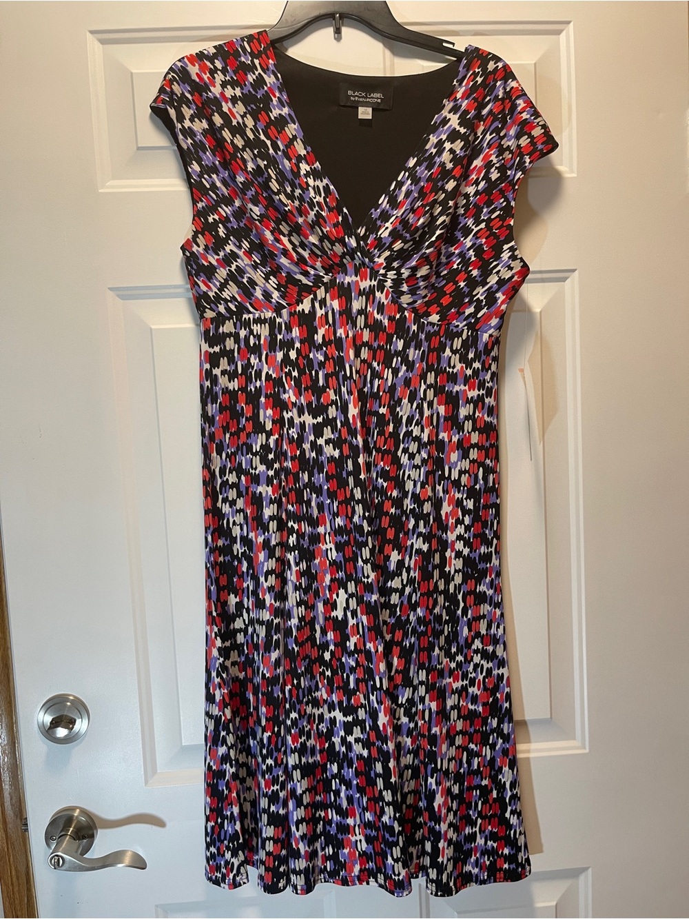 NWT Black Label Evone-Picone Sz 10 Dress Salsa Combo Colorful! Fit & Flare